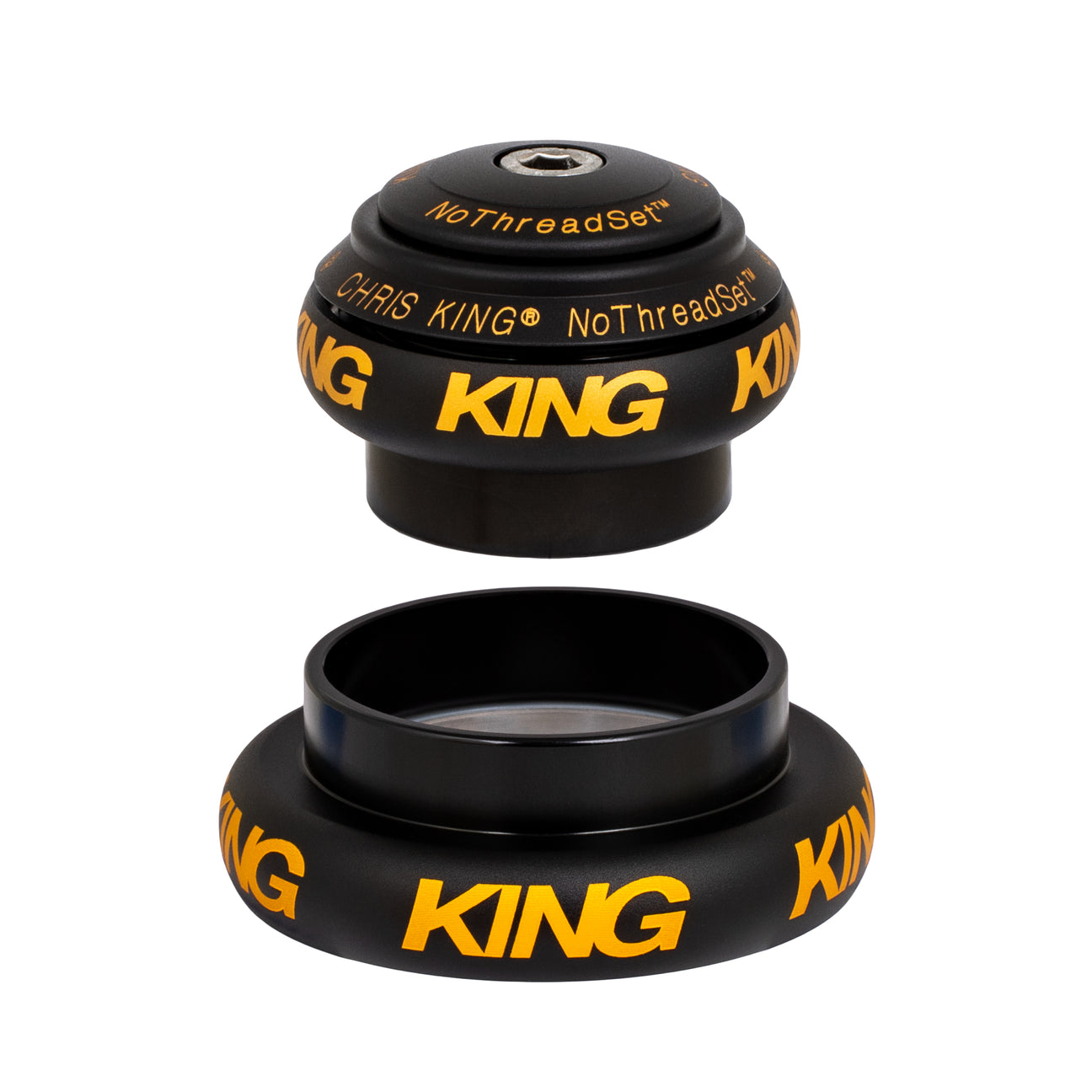 Chris kind tapered headset in black/gold