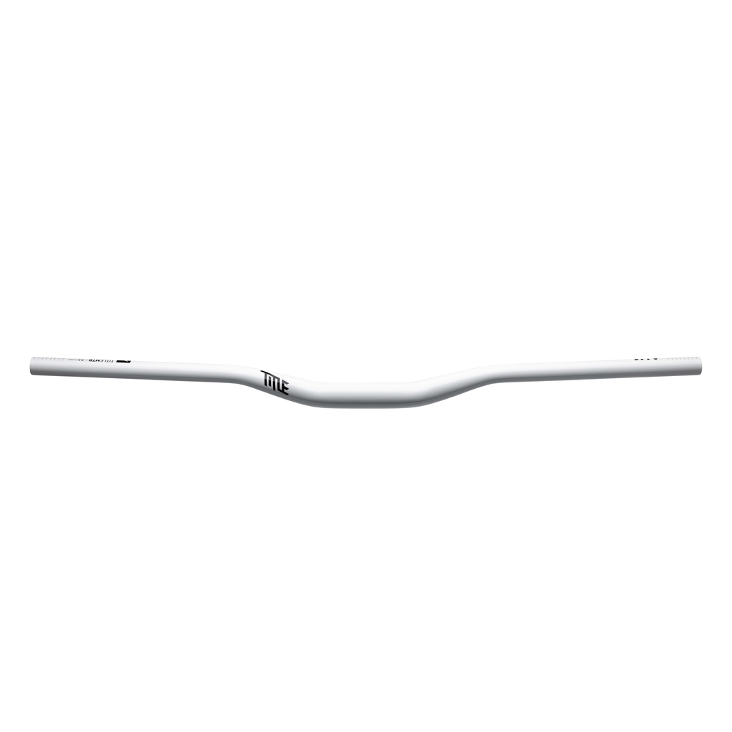 Title AH1 31.8 Handlebars Glossy White 25mm