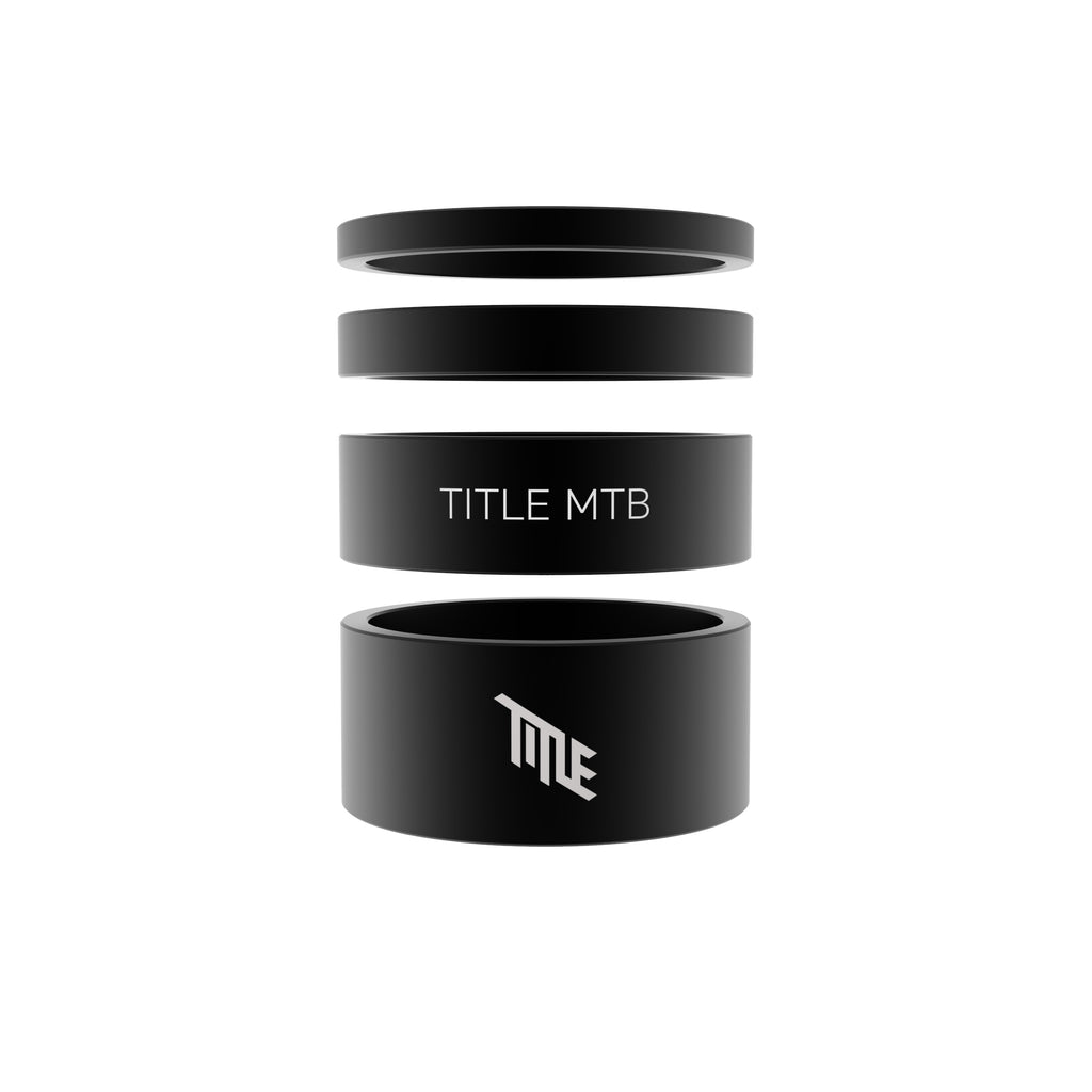 Title Alloy Headset Spacer Kit Black