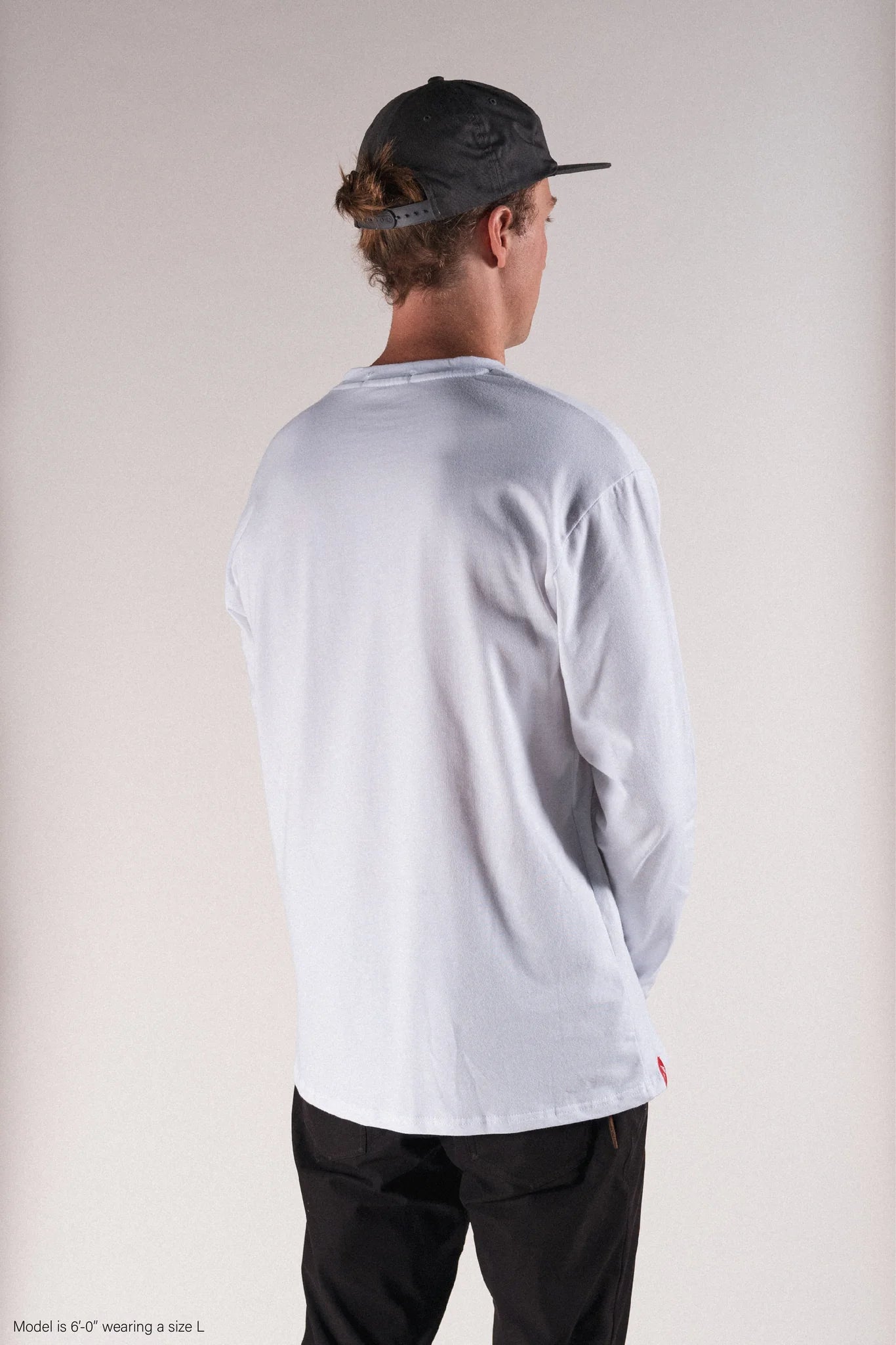 Title Midweight Long Sleeve Shirt white rear