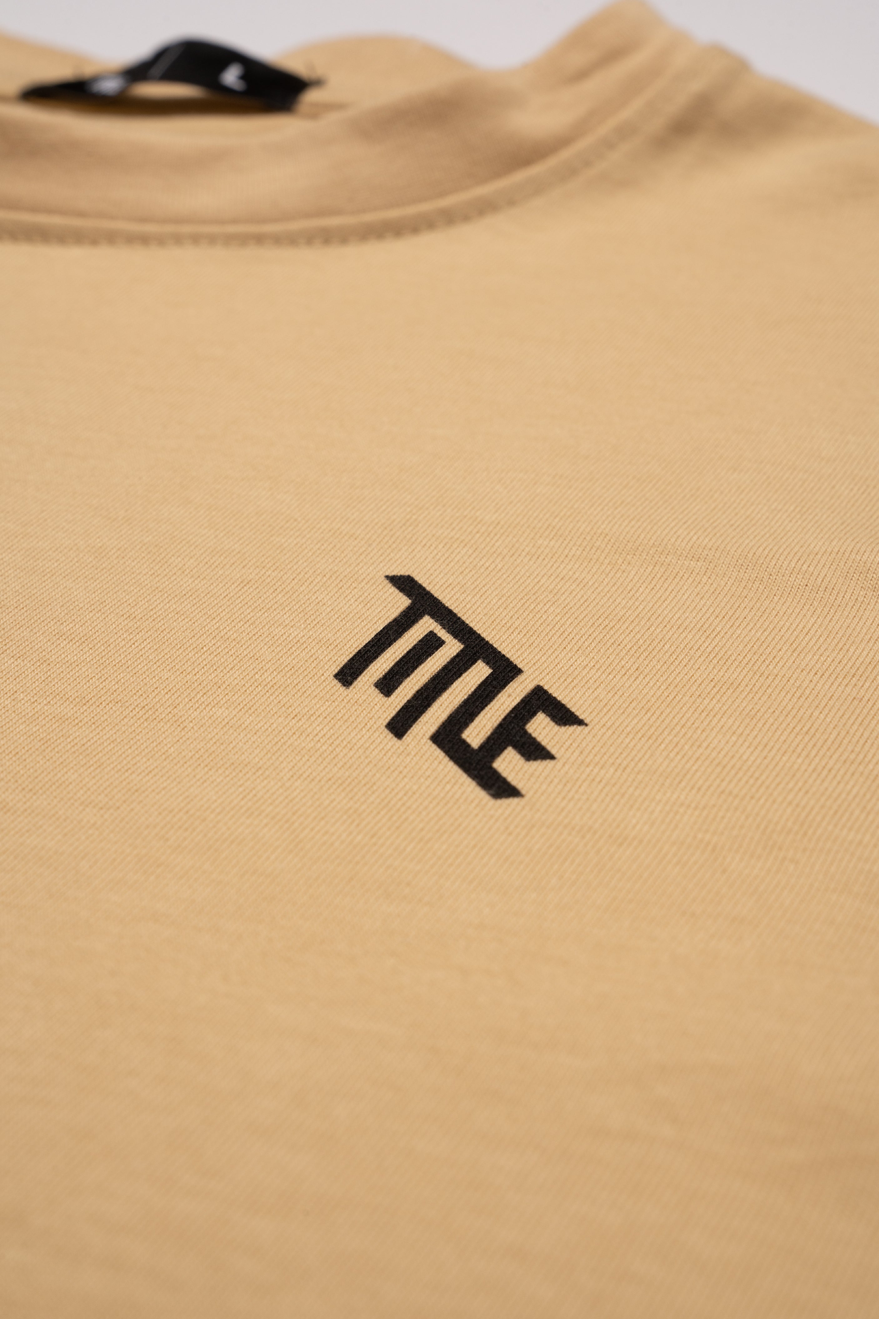 Title MTB Logo T-Shirt Faded Yellow Close