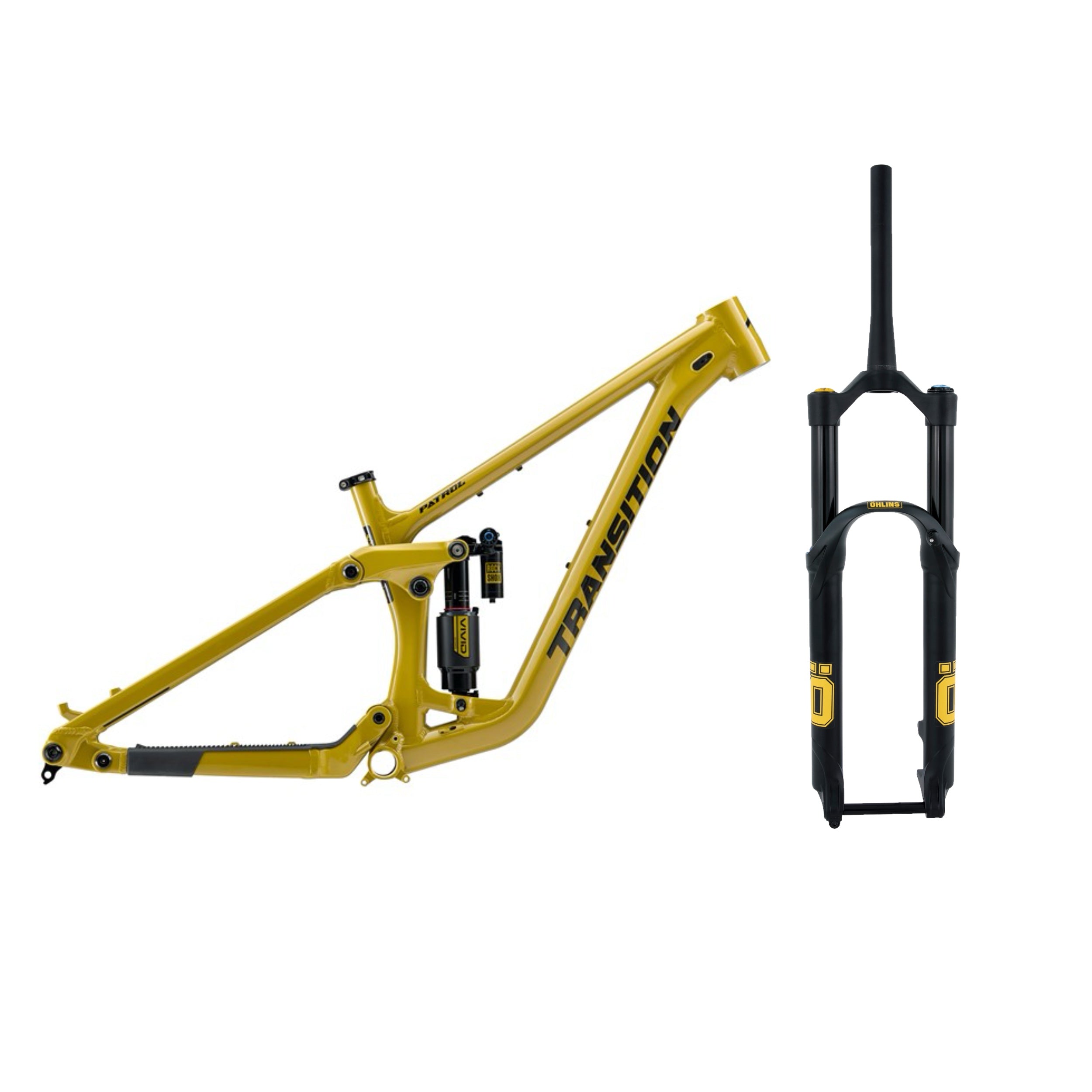 Transition Patrol Alloy Frame FREE Ohlins RXF38s Matte Electrum