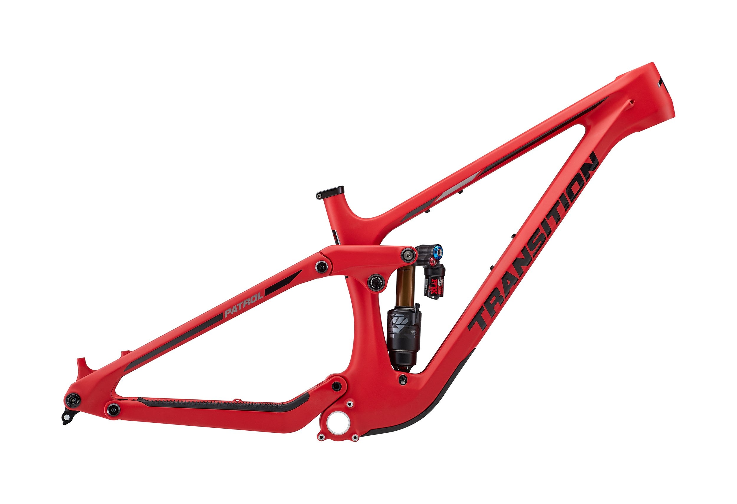 Transition patrol carbon frame in bonfire red