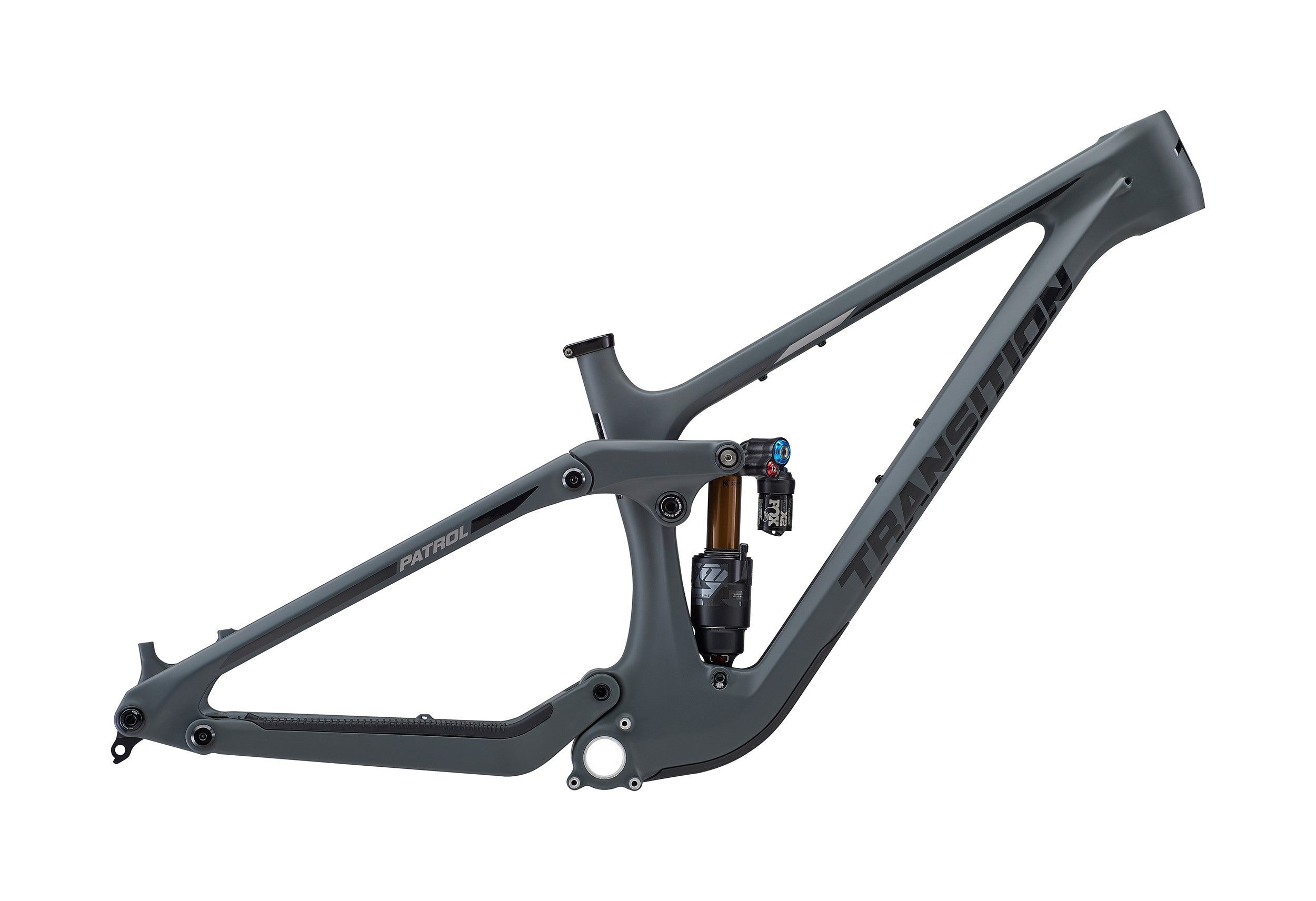 Transition patrol carbon frame in moonshadow grey