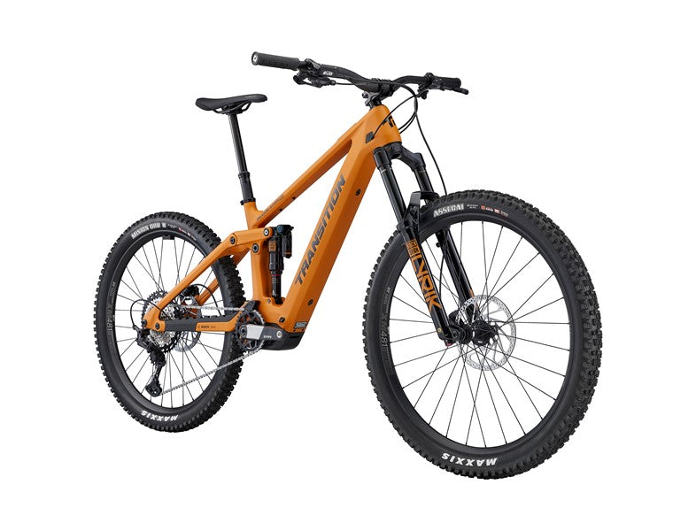 Transition Regulator SX Carbon MTB XT Complete Ebike Madrone Gold Front