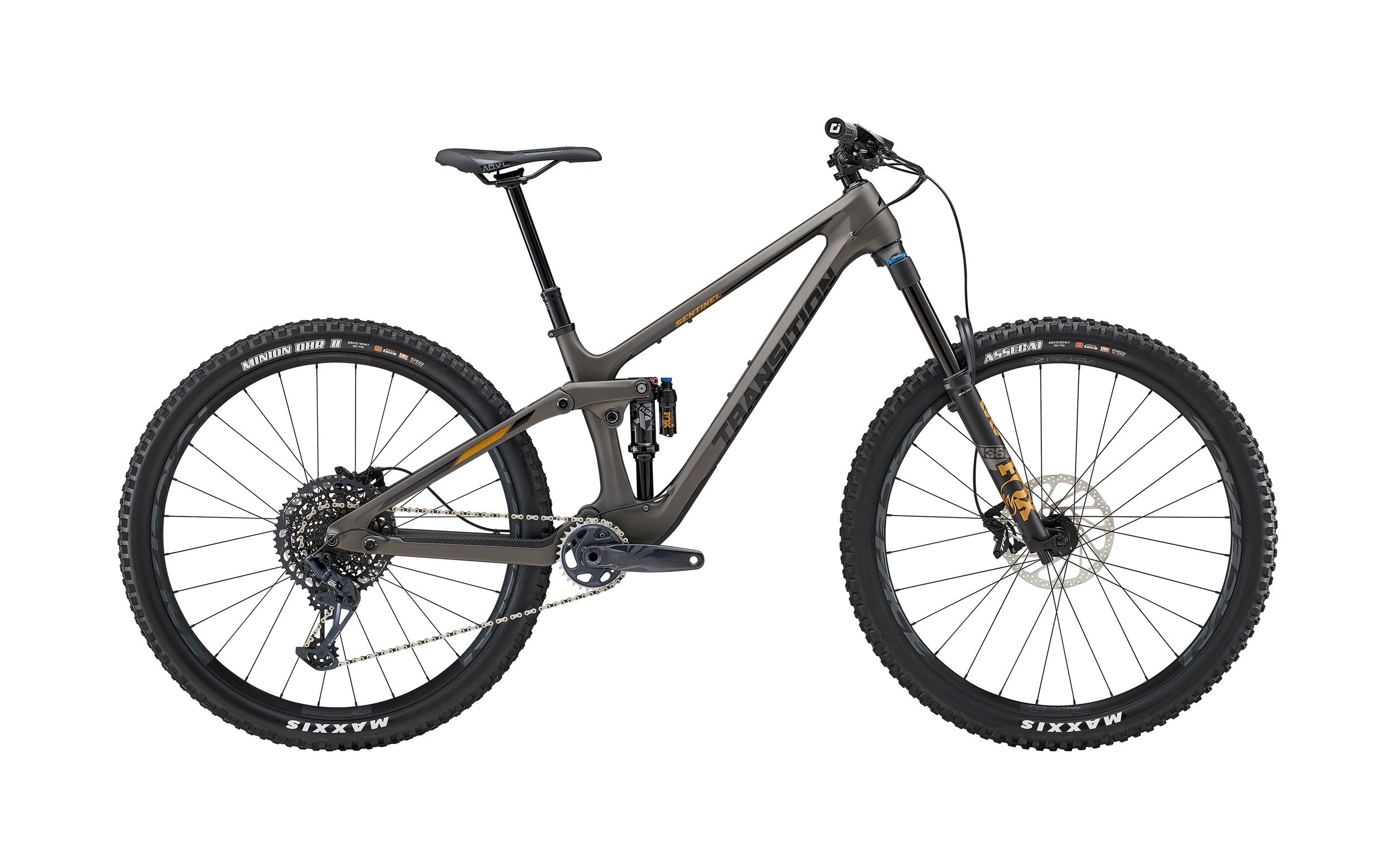 Transition sentinal carbon with gx drivetrain in black powder colour