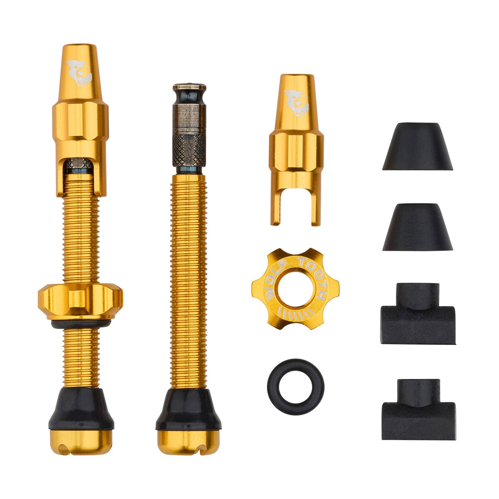 Wolf Tooth Tubeless Valve Kit for Clik Valve Gold