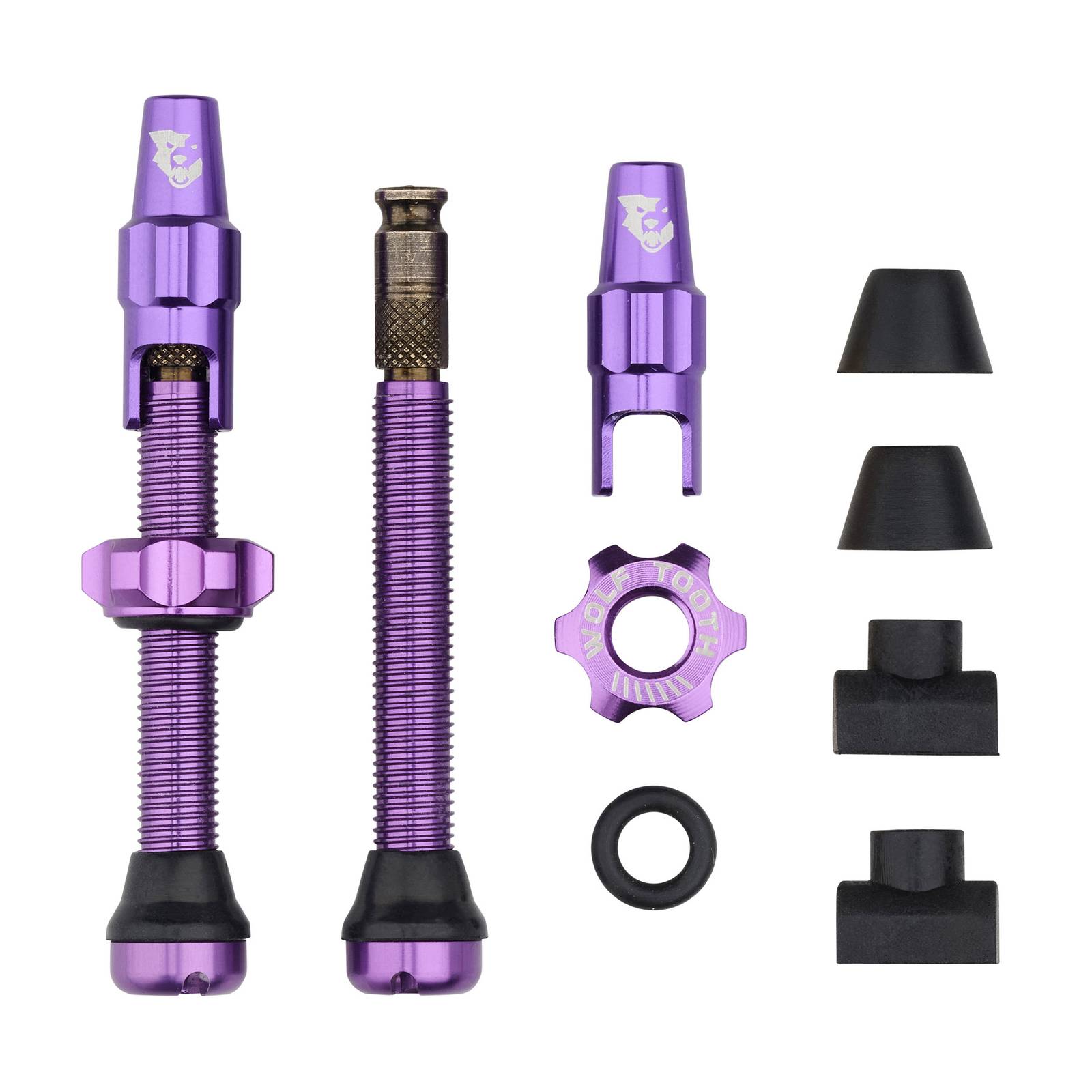 Wolf Tooth Tubeless Valve Kit for Clik Valve Purple