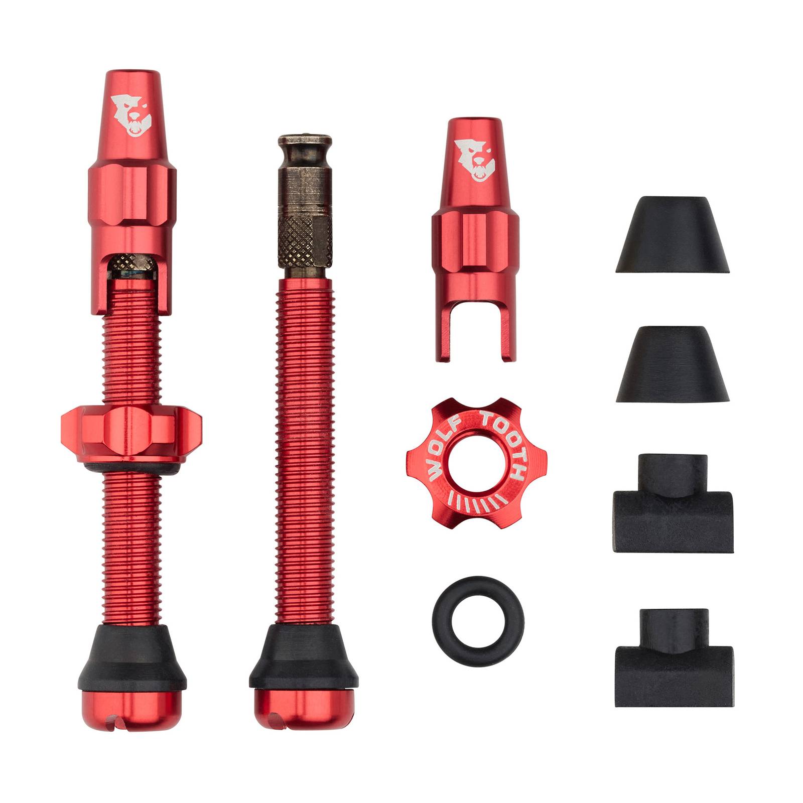 Wolf Tooth Tubeless Valve Kit for Clik Valve Red 