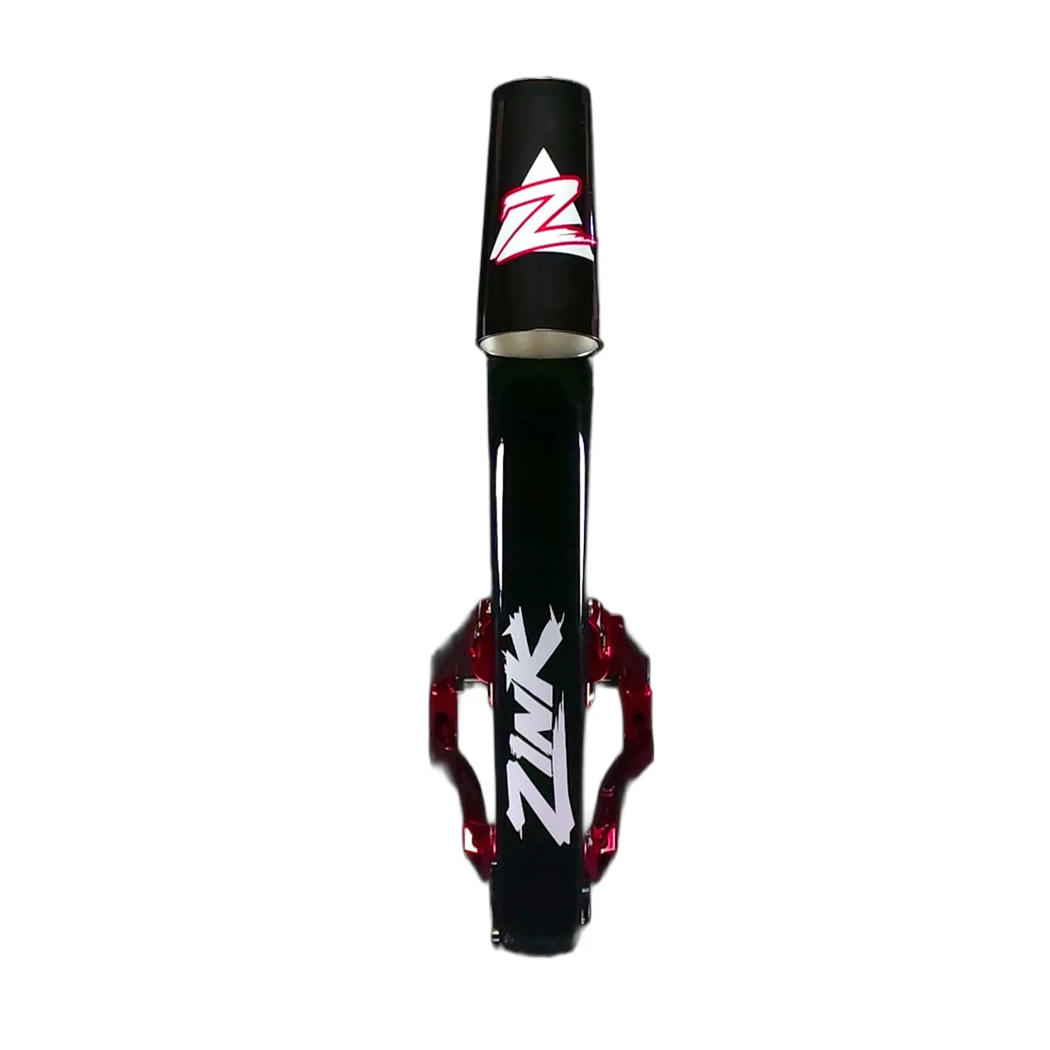 Zink Vacay MTB Frame | Glossy Black/Candy Apple Red Front