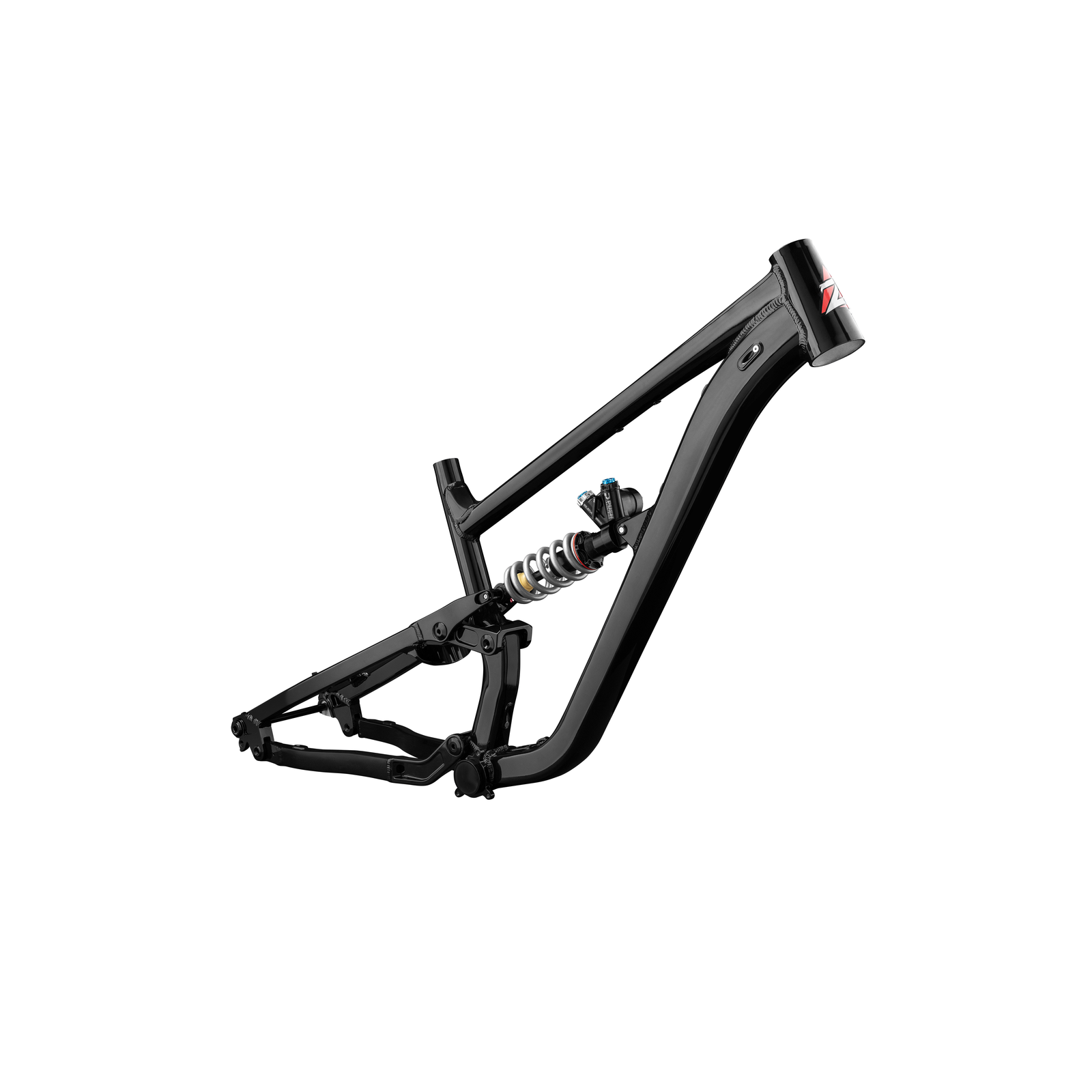 Zink Vacay MTB Frame Glossy Piano Black Angled