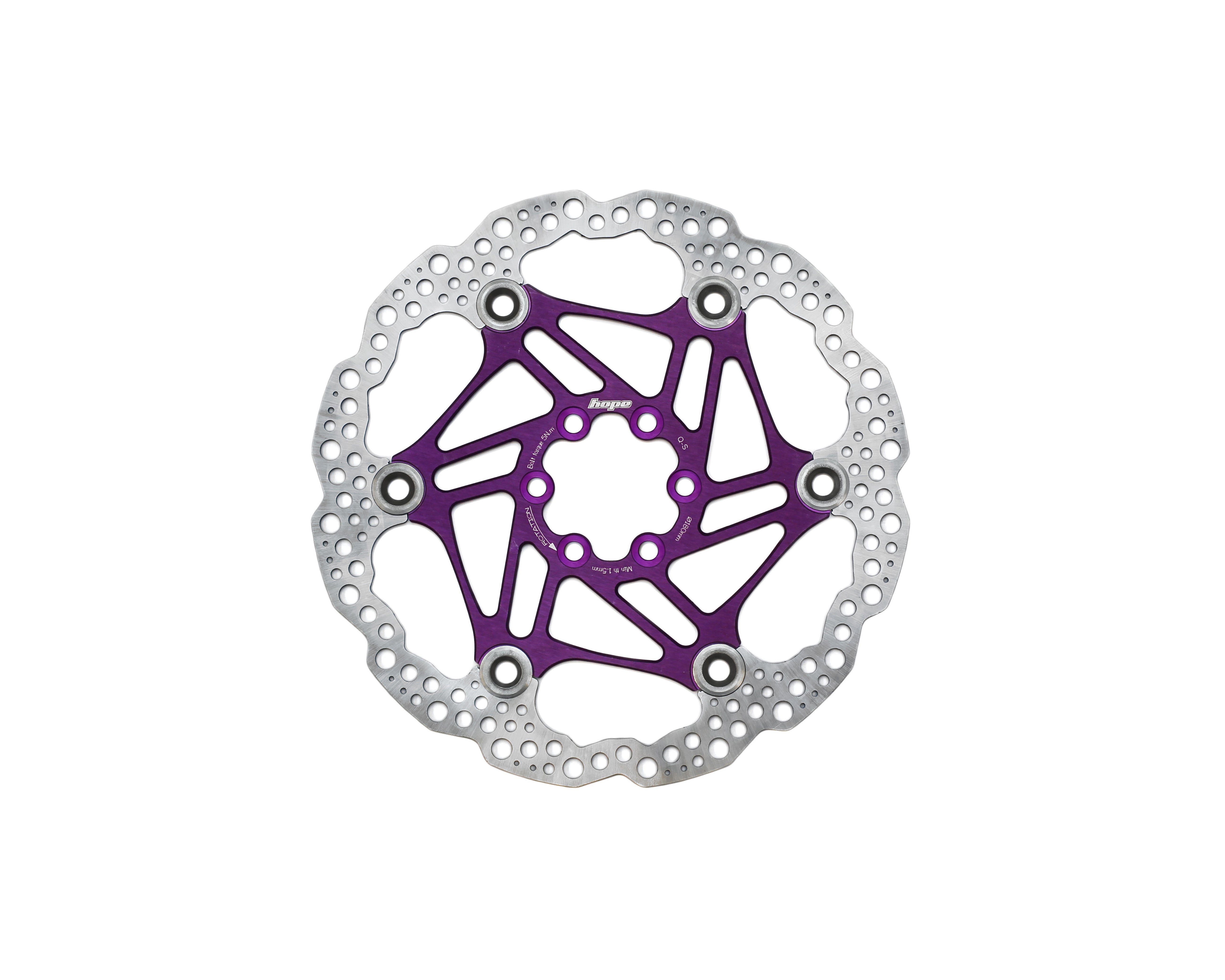 Hope Universal - 6 Bolt - Floating Rotor Purple