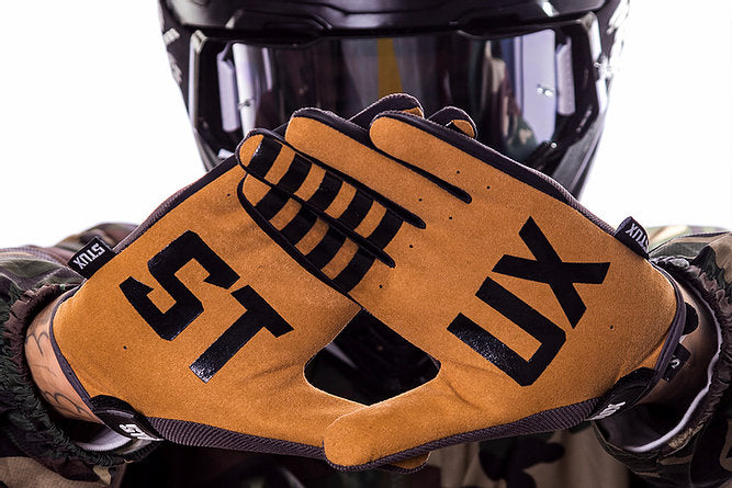 STUX mountain bike gloves shield grey