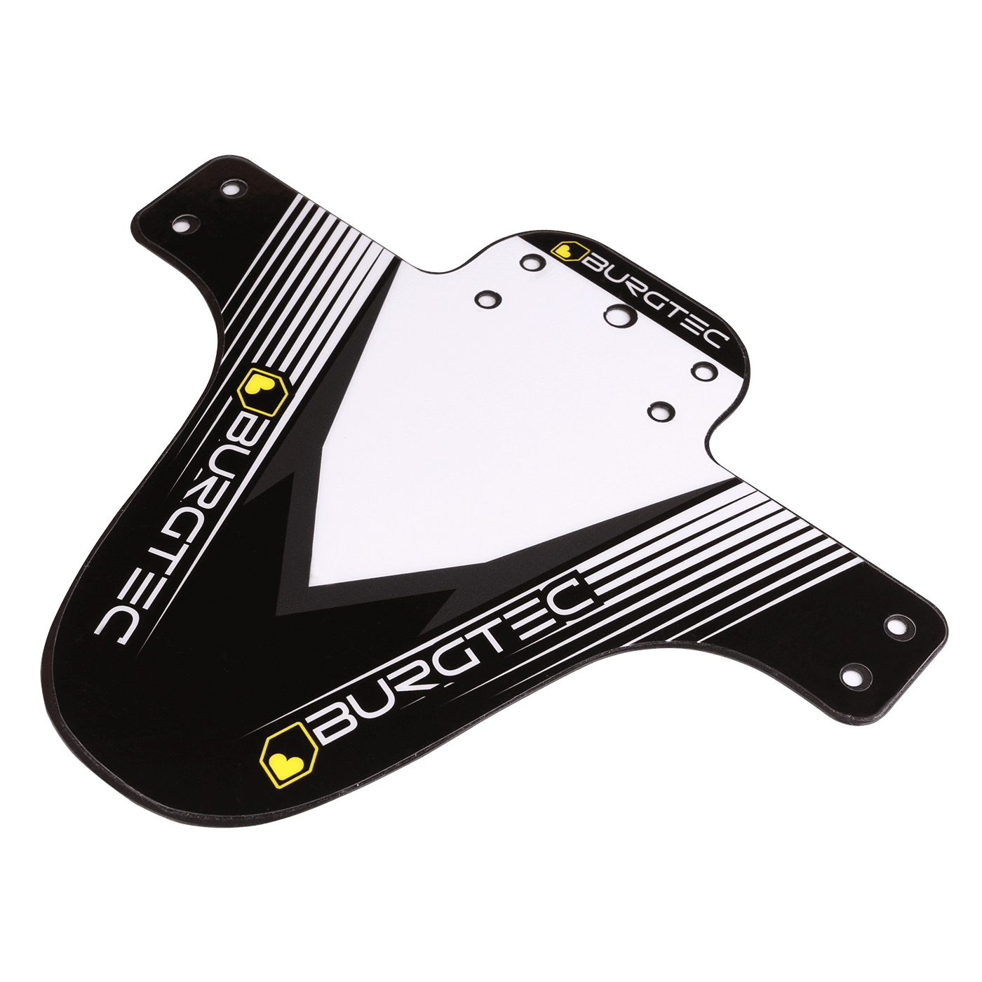 Burgtec white and black moto mudguard