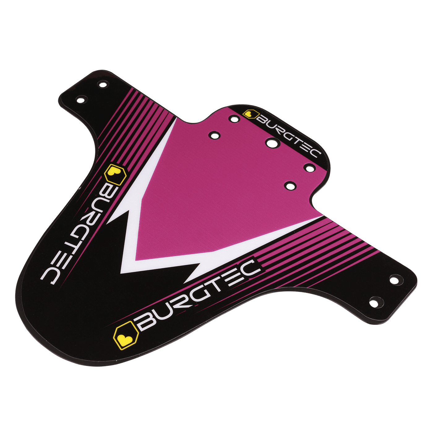 burgtec pink and black moto mudguard