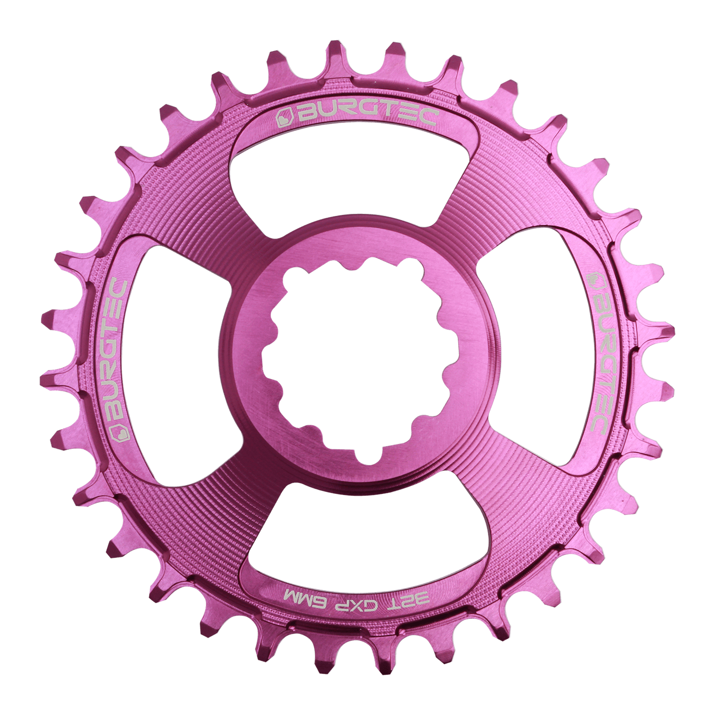 Burgtec GXP 6mm Offset Thick Thin Chainring purple rain