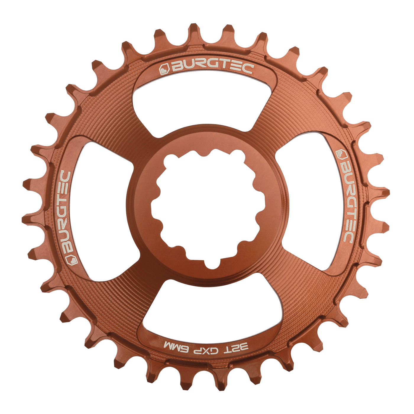 Burgtec GXP 6mm Offset Thick Thin Chainring kash bronze