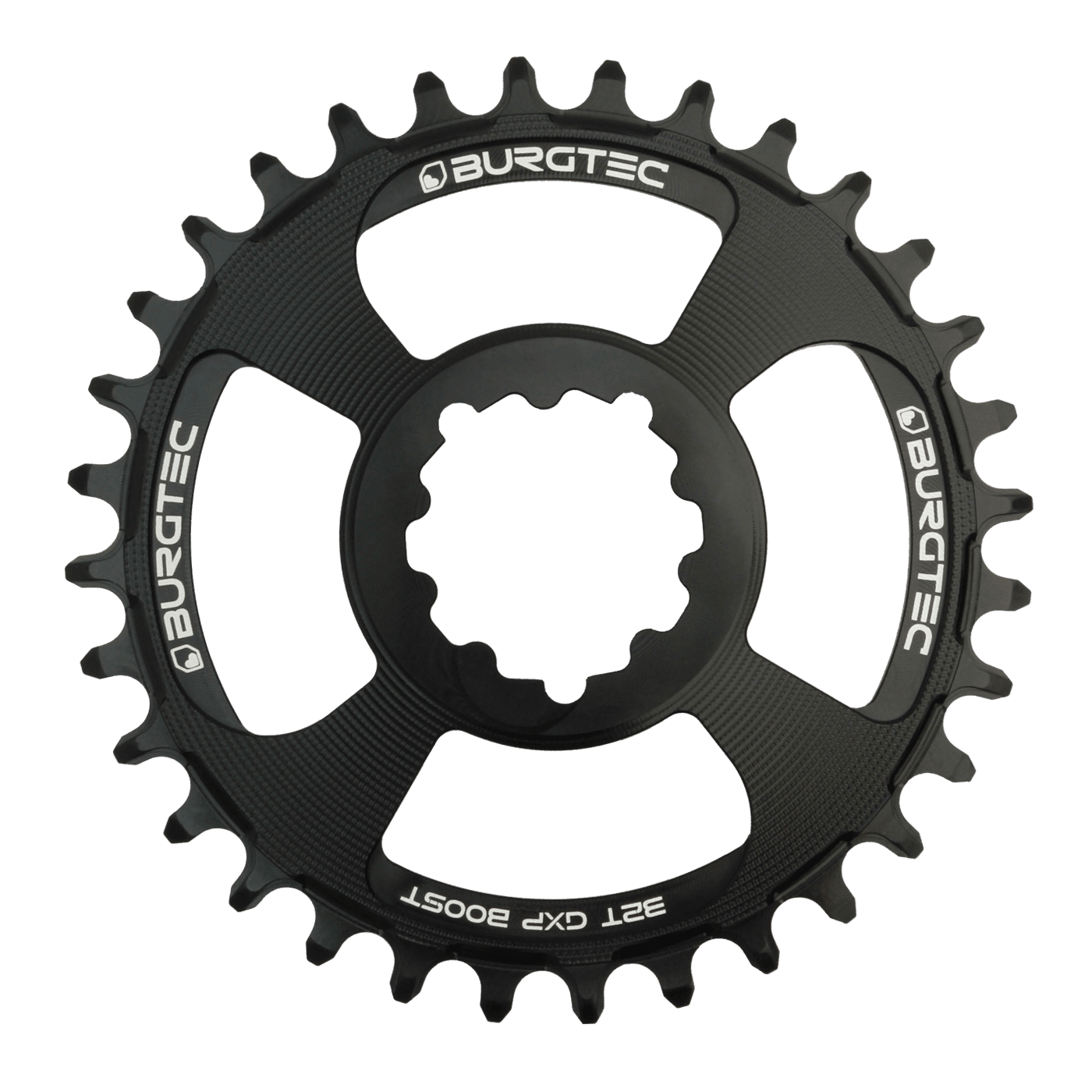 Burgtec GXP Boost 3mm Offset Thick Thin Chainring  black