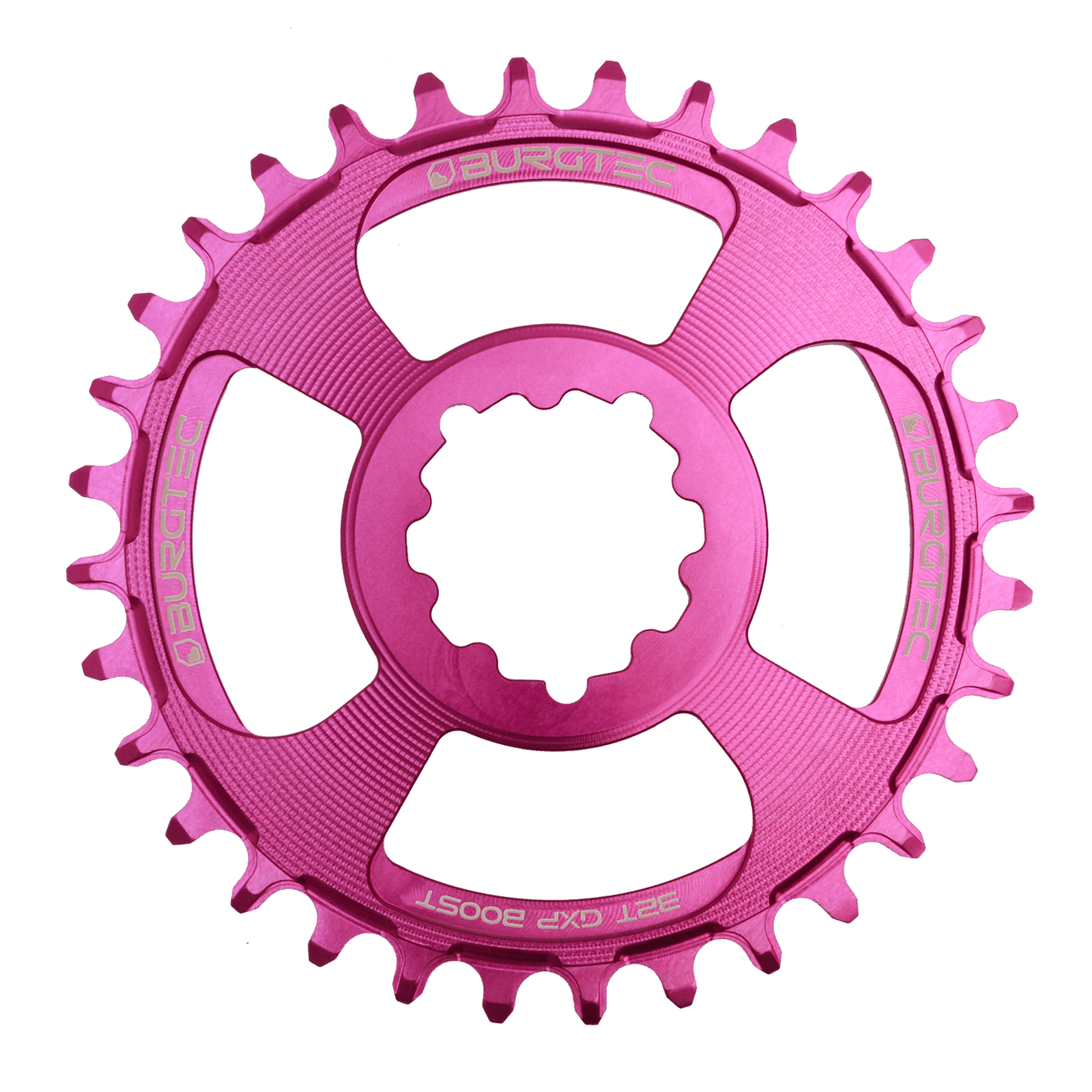 Burgtec GXP Boost 3mm Offset Thick Thin Chainring purple rain