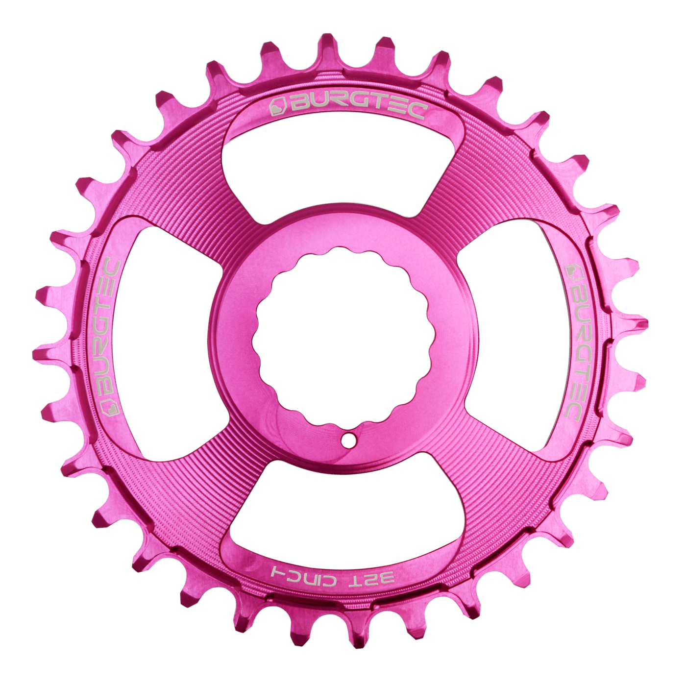 Burgtec cinch thick thin chainring purple rain