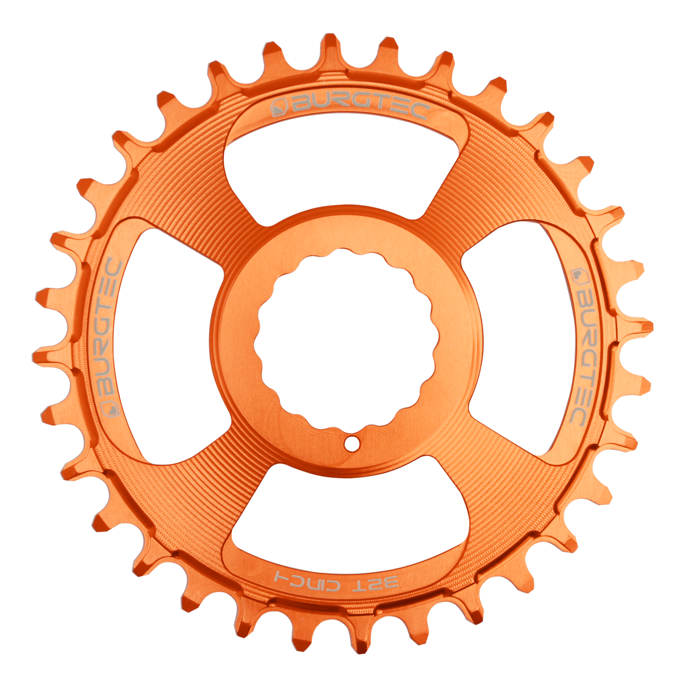 Burgtec cinch thick thin chainring iron bro orange