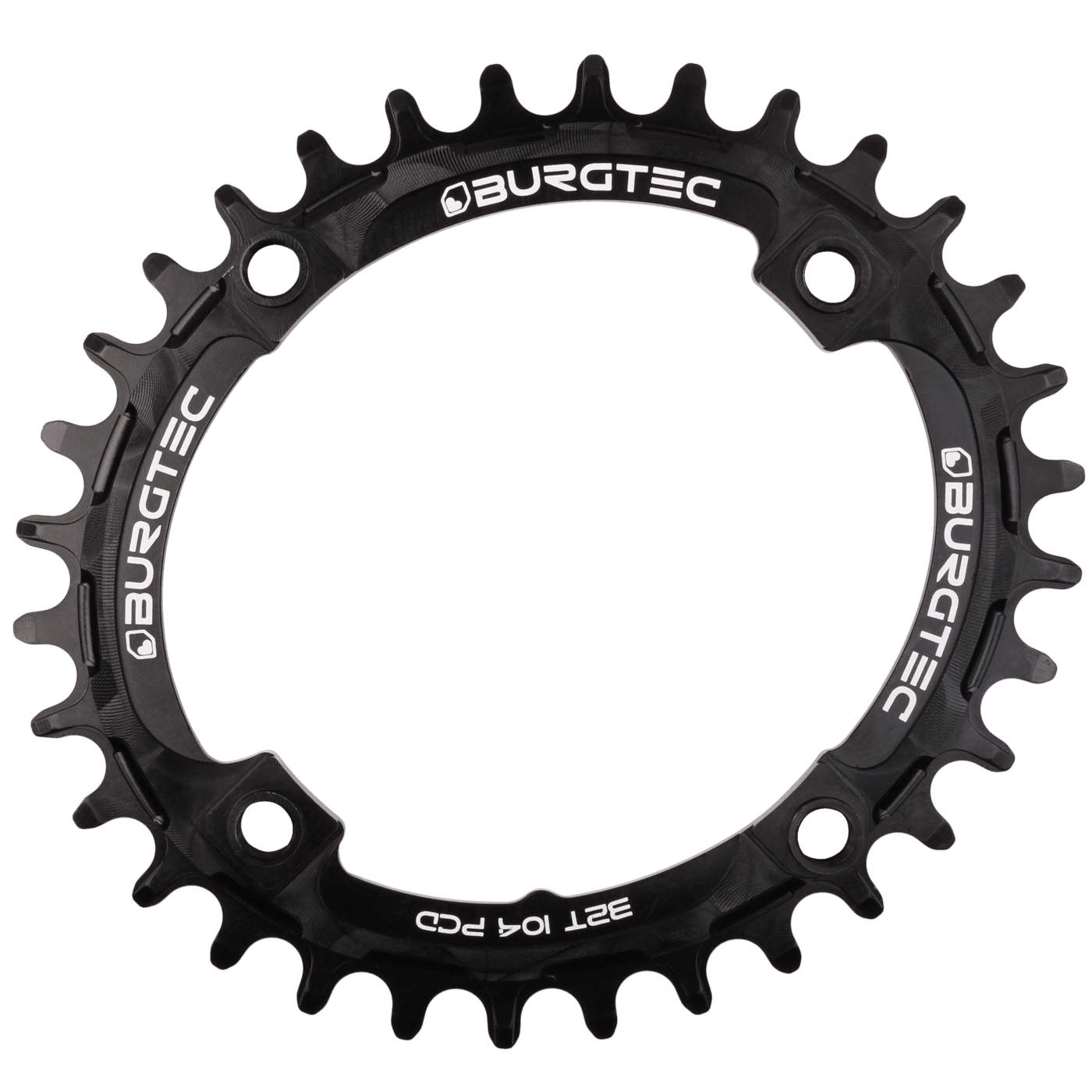 Burgtec OVAL 104MM Thick Thin Chainring black
