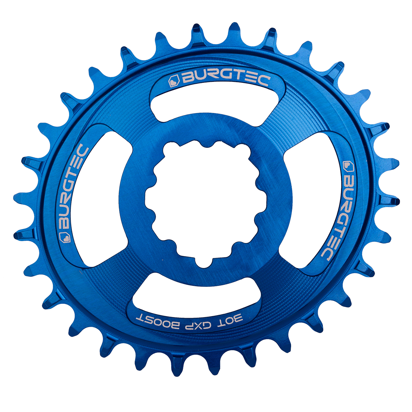 Burgtec OVAL GXP Boost Thick Thin Chainring deep blue