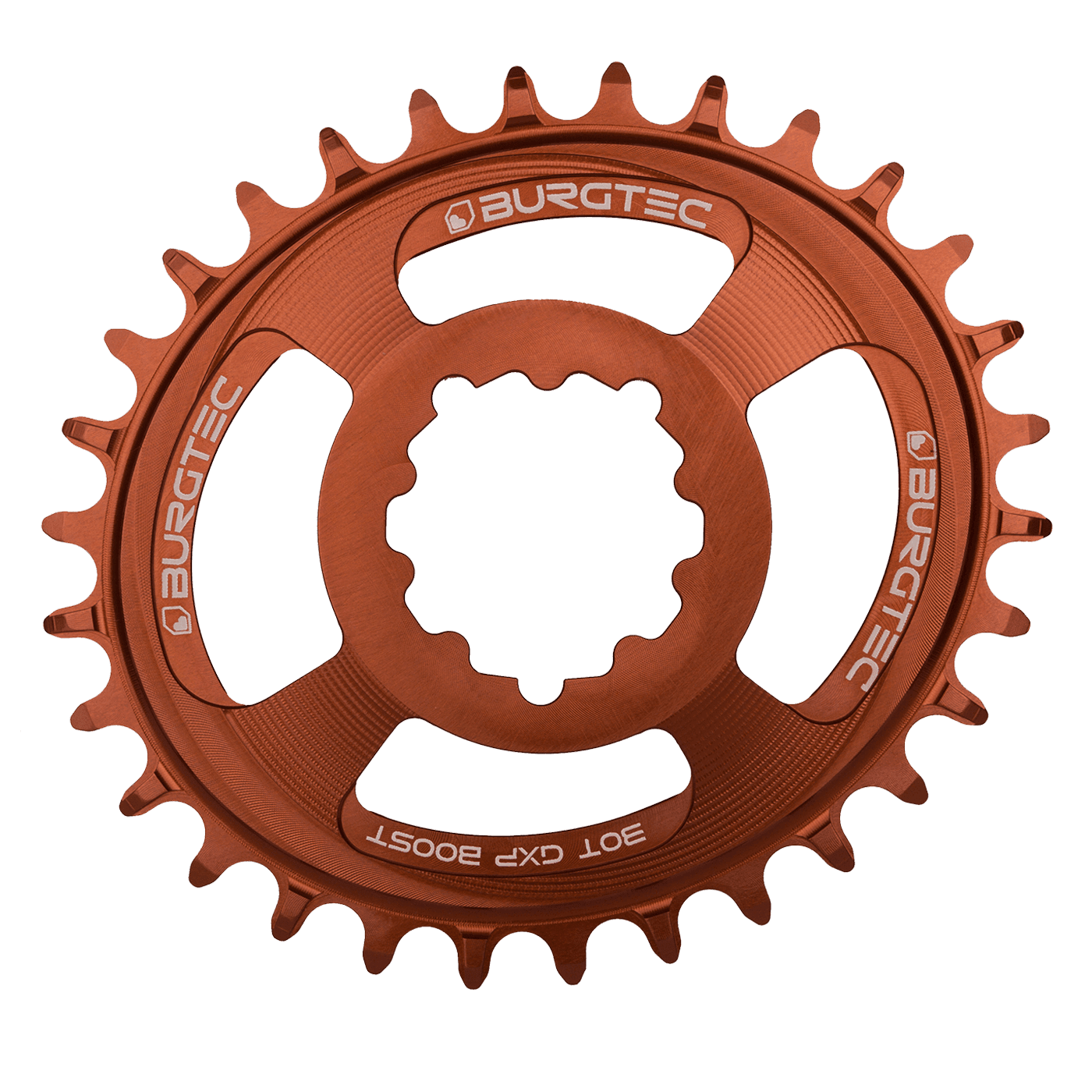 Burgtec OVAL GXP Boost Thick Thin Chainring kash bronze