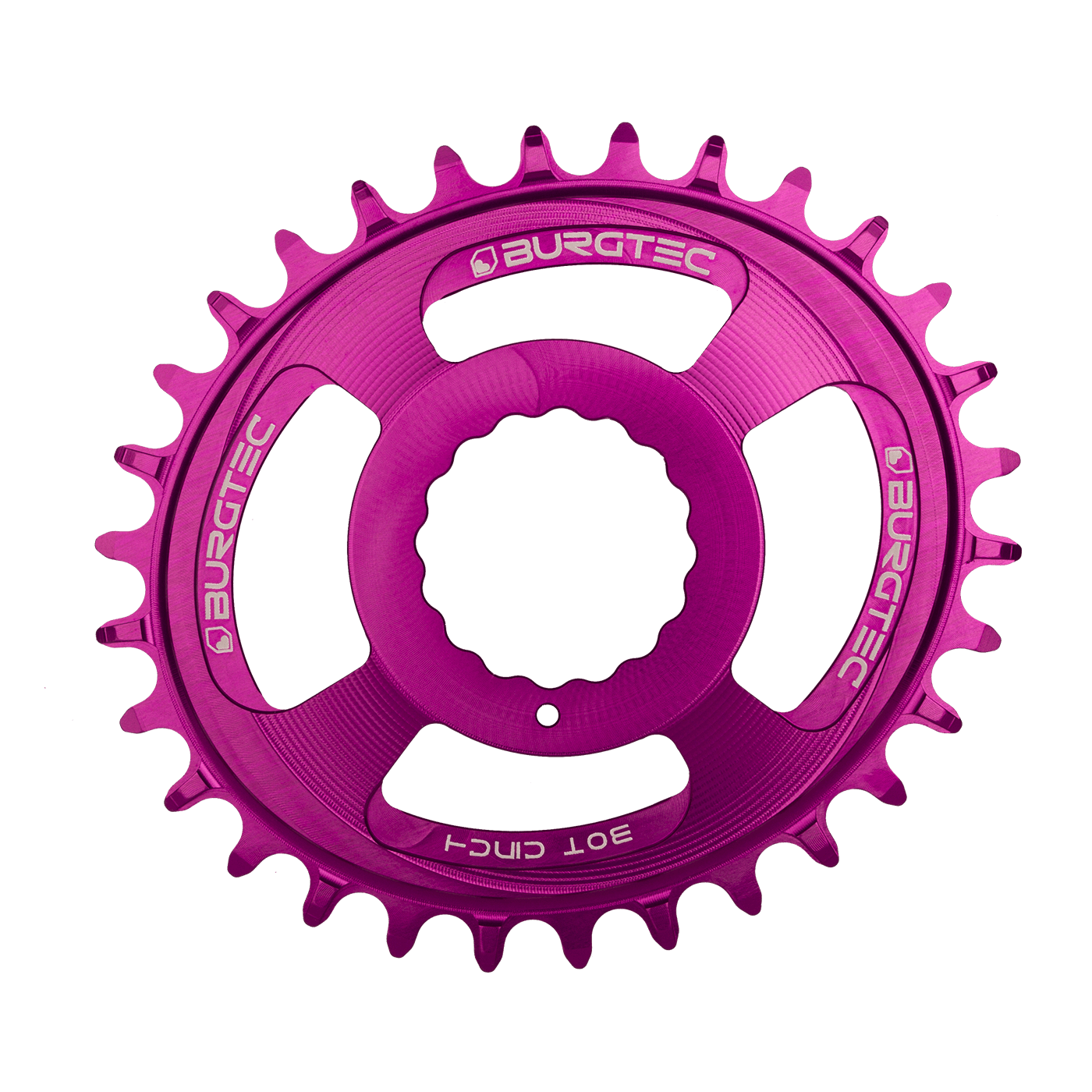 Burgtec OVAL Cinch Thick Thin Chainring Purple Rain