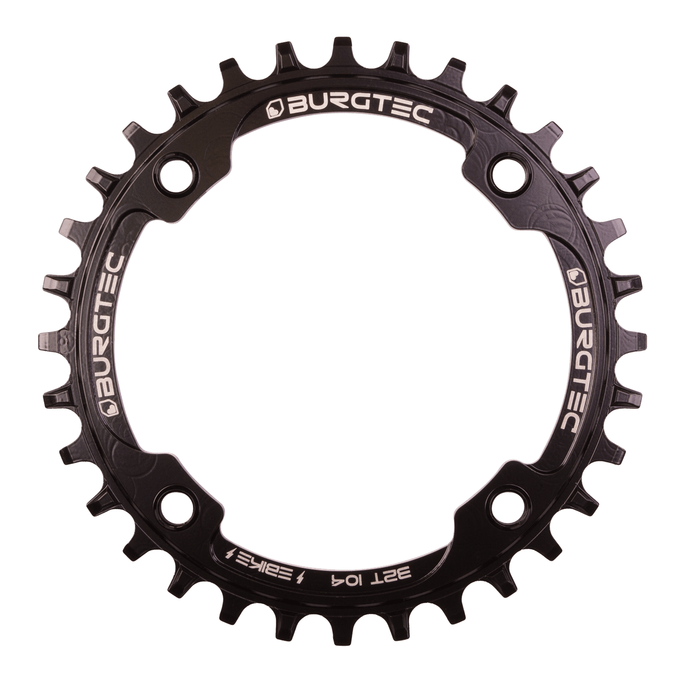 Burgtec E-Bike Steel Thick Thin Chainring black 32T