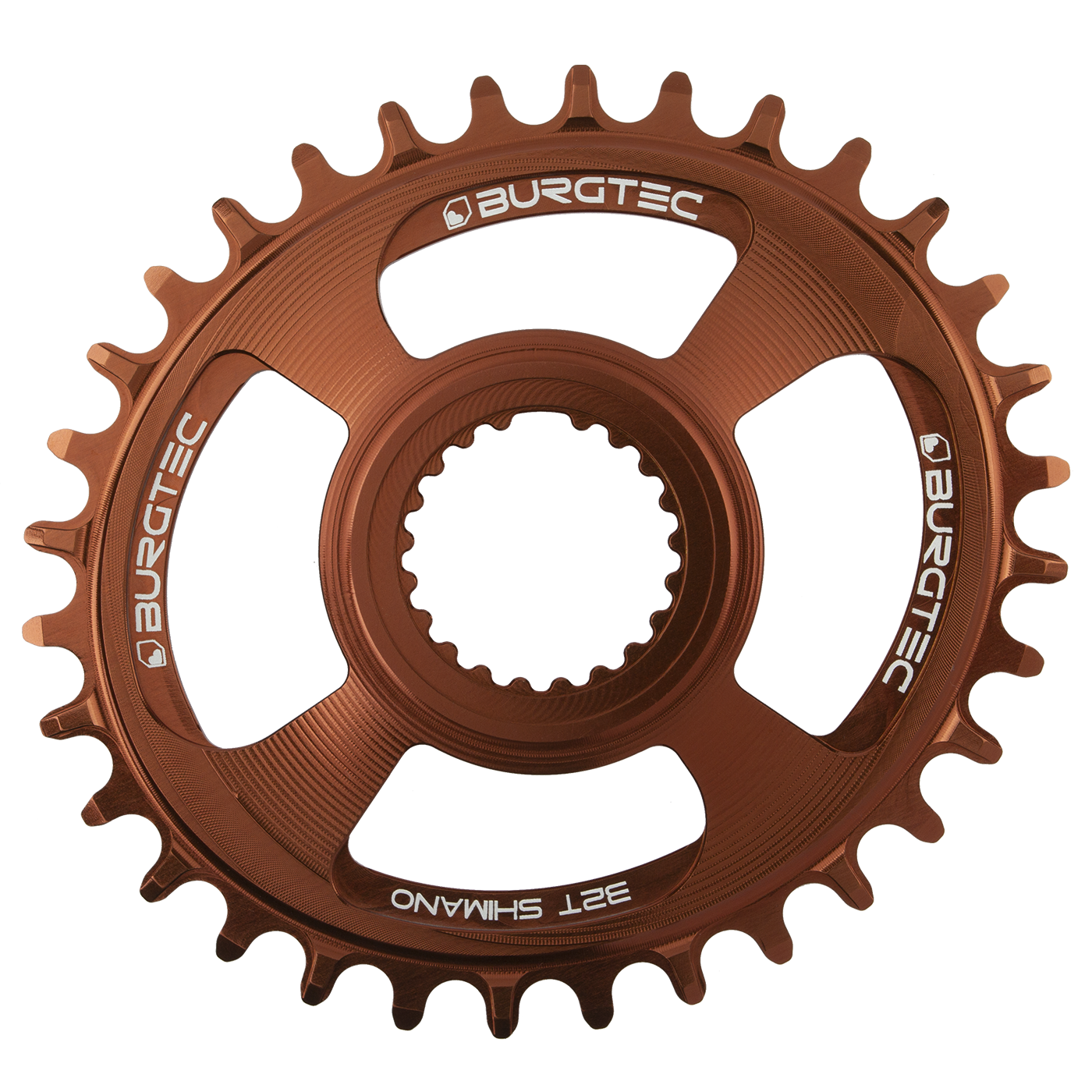 Burgtec oval chainring bronze