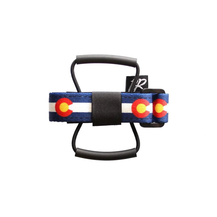 Backcountry research race strap with colorado flag