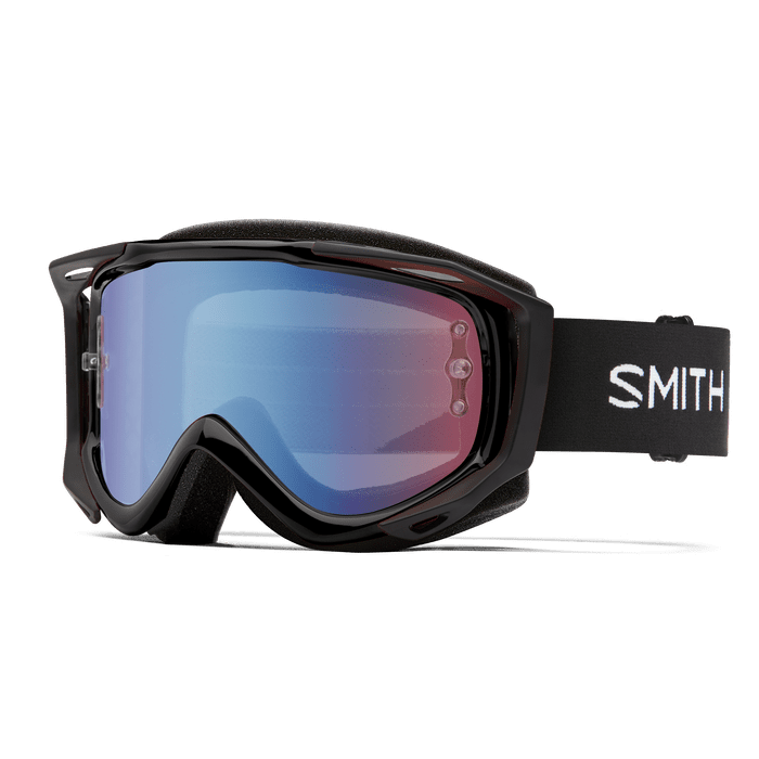 Smith V2 Goggles black with blue lens