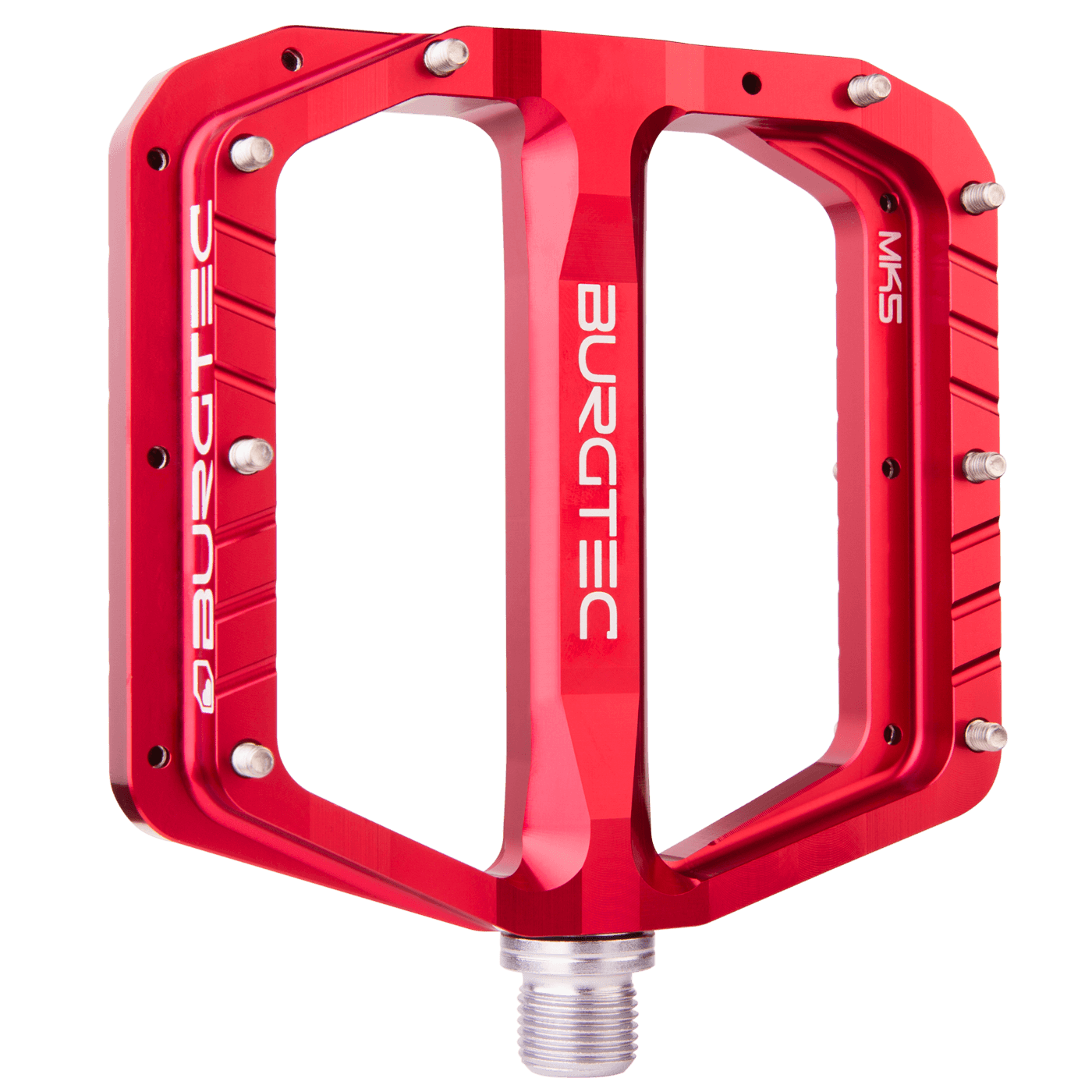 Burgtec pedals mk5 penthouse race red