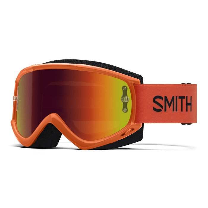 SMITH mountain bike goggles cinder with red mirror lens