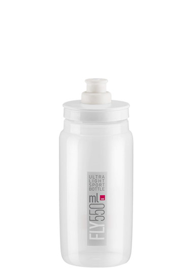 Fly elite 550ml water bottle clear coloured