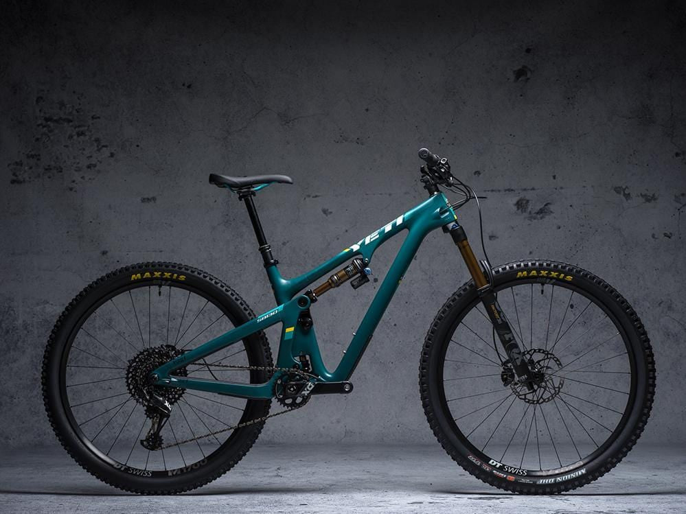 Dyedbro clear frame protection on a yeti mountain bike
