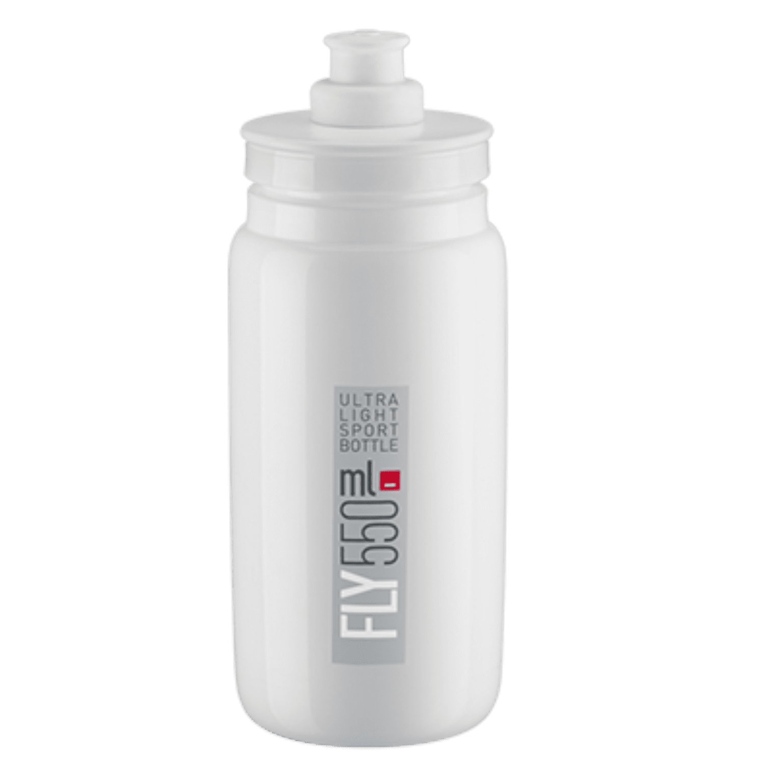 Fly elite 500ml water bottle for sports white