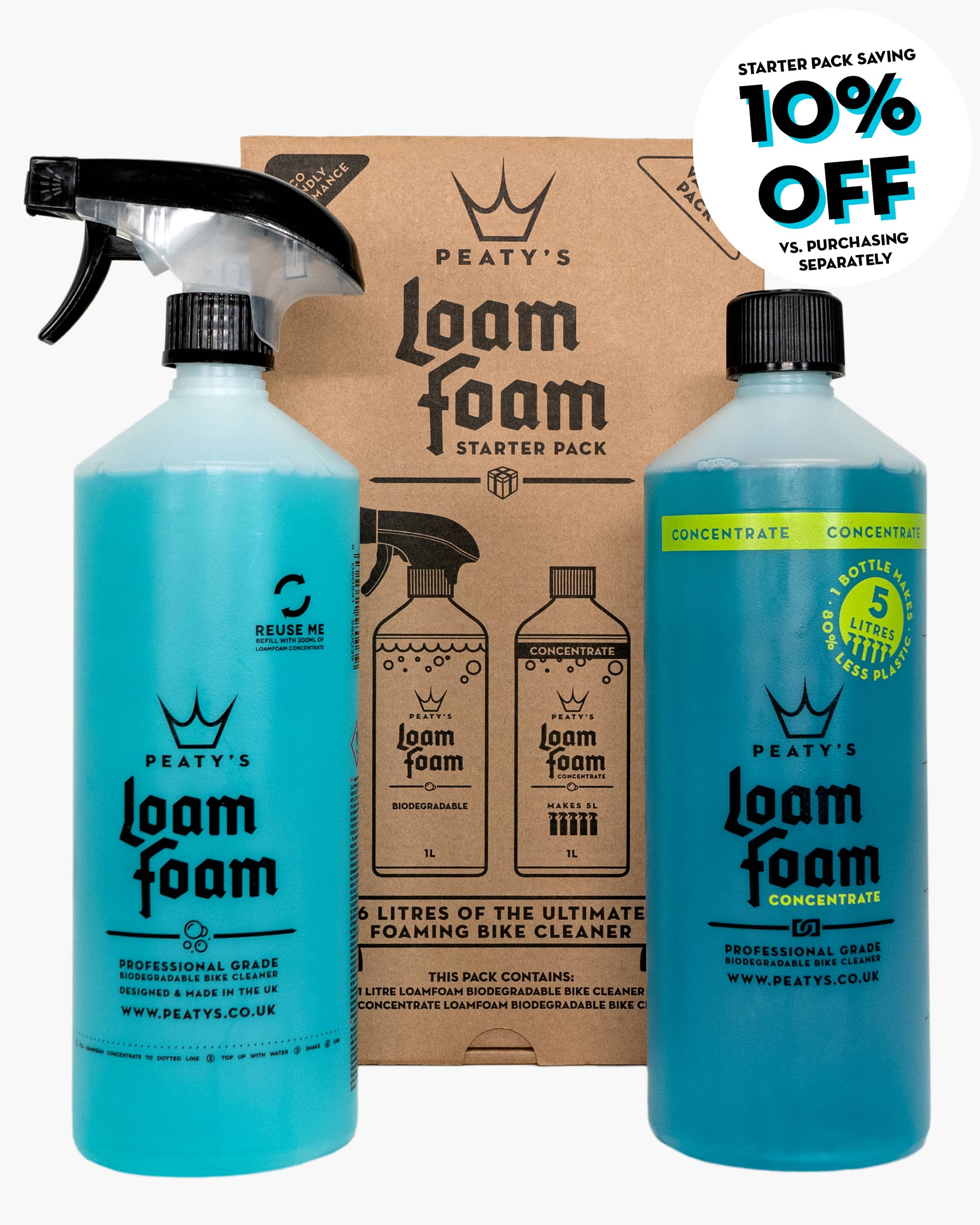 Peatys loam foam starter pack