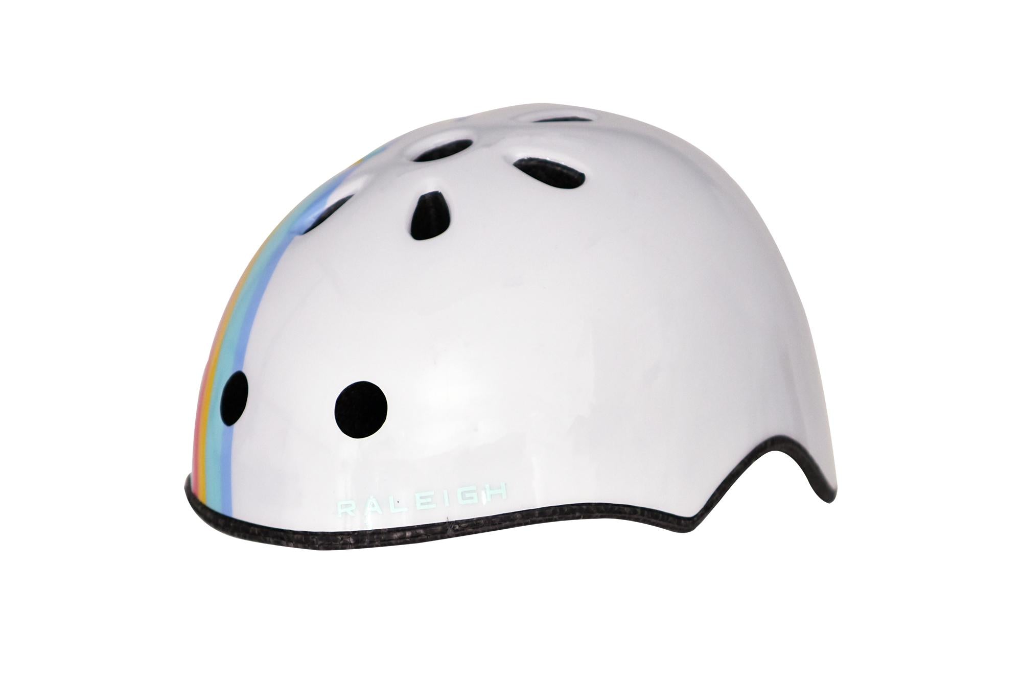 raleigh pop white children's helmet