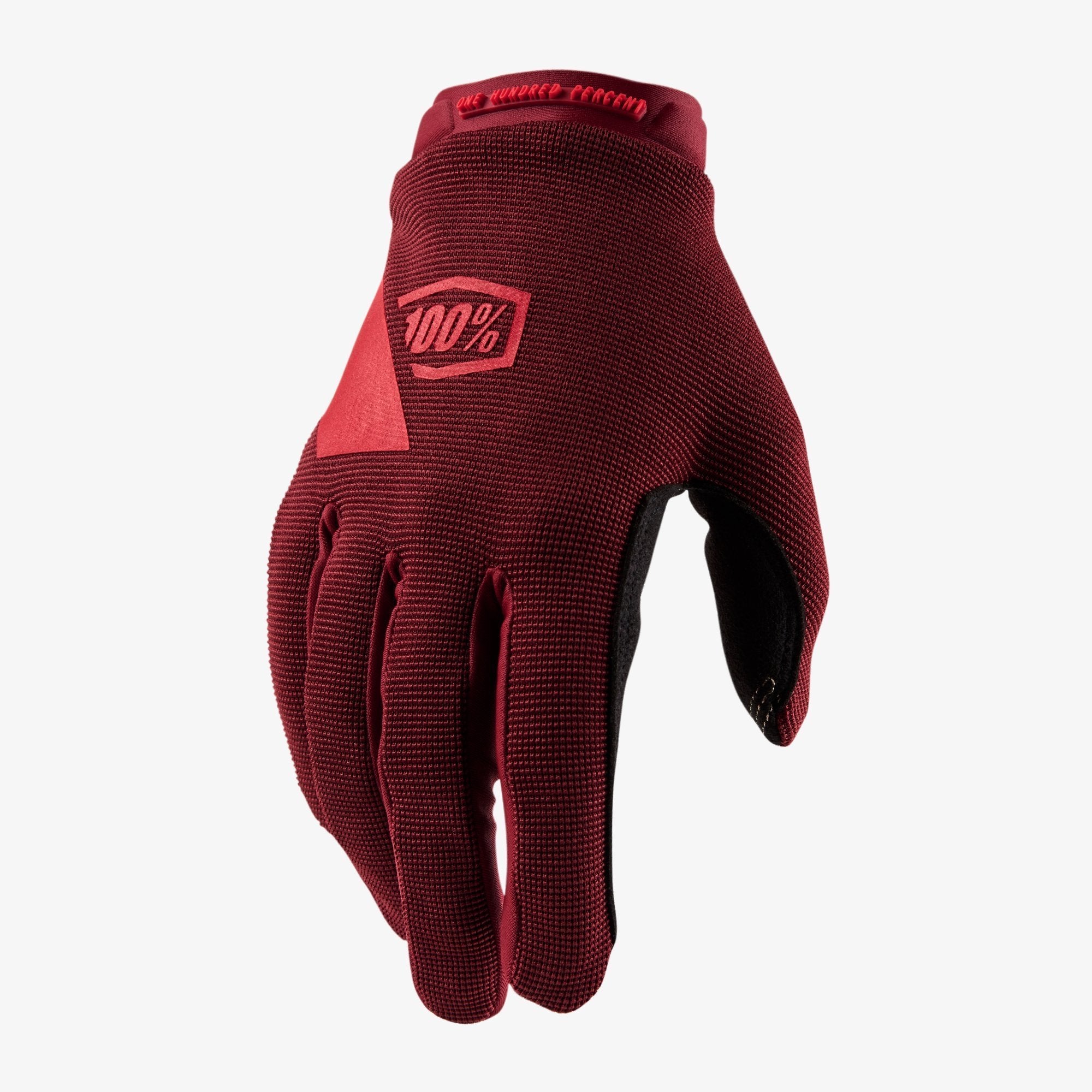 100% Ridecamp womens gloves brick colour