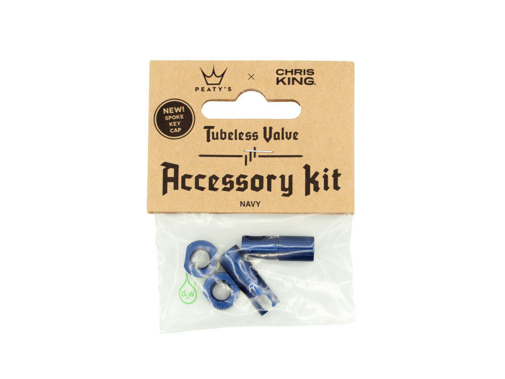 Peatys tubeless valve accessory kit Navy